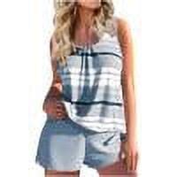 Aueoeo Bathing Suits Tankinis Tight Fitting Swimsuits Women Bikini Print Strappy Back Set Two