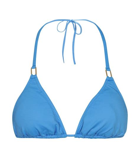 Buy Melissa Odabash Cancun Triangle Bikini Top Blue At 30 Off