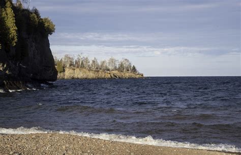 Coastline Of Lake Superior Landscape At Gooseberry Falls State Park