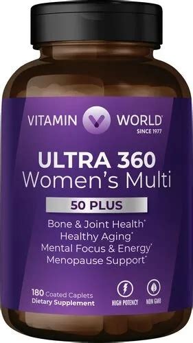 Multivitamínico Ultra 360 Para Mulheres 50 Vitamin World Eeuu Sabor