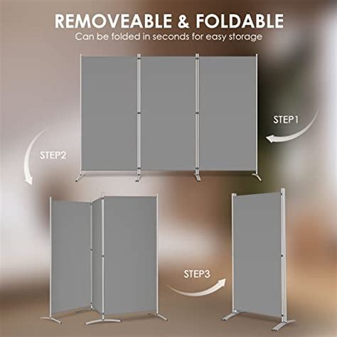 Rantila Panel Room Divider Ft Tall Folding Privacy Screen