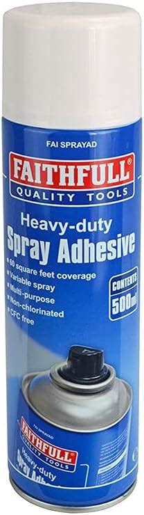 Faithfull Faisprayad Spray Adhesive 500ml Non Chlorinated Uk Diy And Tools