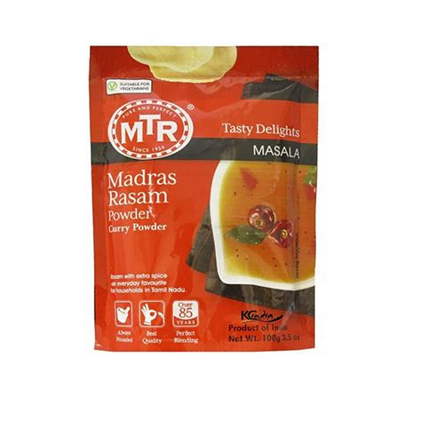 MTR MADRAS RASAM POWDER 100g Cloves Indian Groceries Kitchen