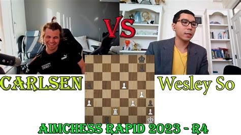 Amazing Mate Wesley So Vs Magnus Carlsen Aimchess Rapid R