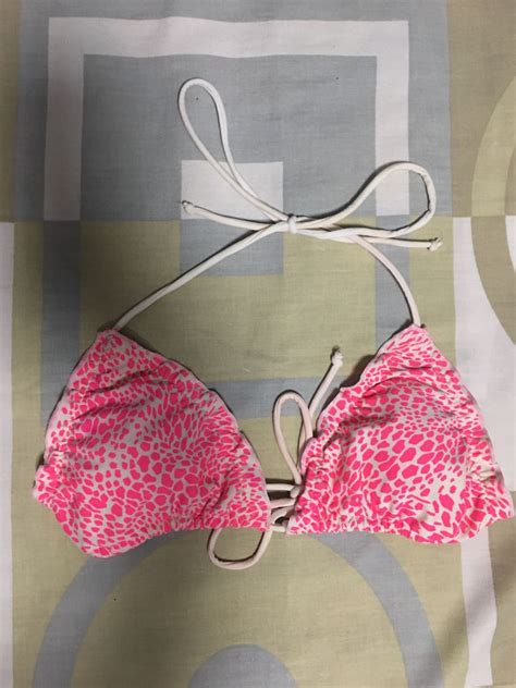 Neon Pink Bikini Top Women S Fashion Swimwear Bikinis Swimsuits On