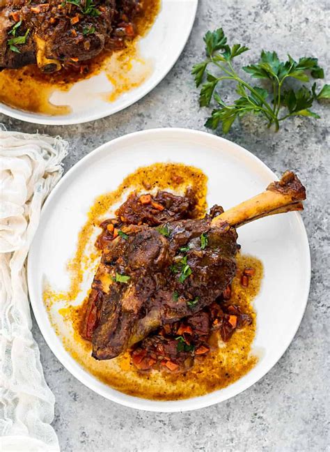 A Slow Cooked Lamb Shanks Recipe Perfect For A Crock Pot Slow Cooker