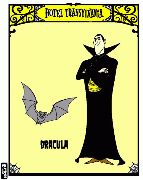 CONDE DRÁCULA para colorear CONDE DRÁCULA para imprimir