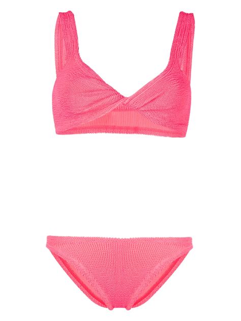 Hunza G Juno Crinkled Bikini Farfetch