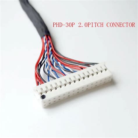 Custom Wire Harness I Pex 20454 040 To 30 Pin Phd 2 0 Pitch Connector Lvds Cable For Lcd Led