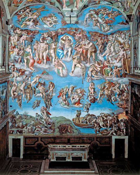 Juicio Final Capilla Sixtina 1541 Miguel Angel Buonarroti