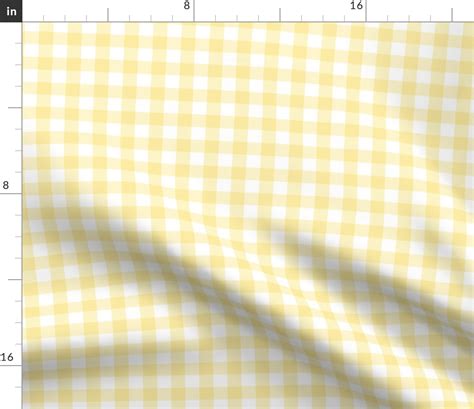 Plaids On Parade Yellow And White Fabric Spoonflower