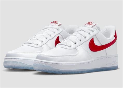 Nike Air Force Ess Ess Snkr White Varsity Red