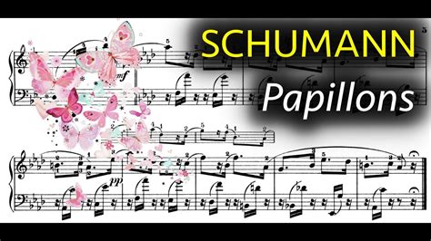 Schumann Papillons Op 2 With Sheet Music Gabriele Tomasello Piano