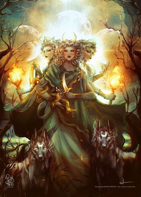 Hecate Poster Picture Metal Print Paint By Roy The Art Displate