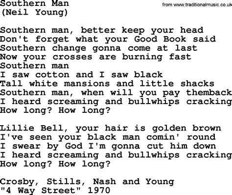 Southern Man By The Byrds Lyrics With Pdf