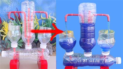 How To Make Fountain Without Pump Amazing Trick Plastic Bottle