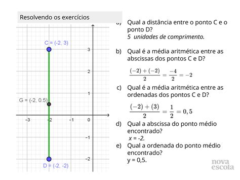 Plano De Aula Ano Encontrando O Ponto M Dio De Um Segmento