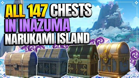 All Chest Locations In Inazuma Part 1 Narukami Island 【genshin Impact】 Youtube