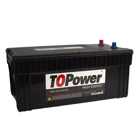 BATERIA TOPOWER 200 BORNE ESTANDAR DERECHA Red Barrera