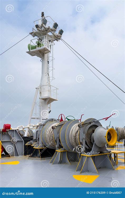 Forecastle Stock Image Image Of Shipping Mast Electrical 215176209