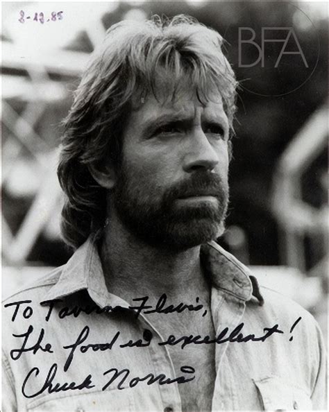 Portrait of Chuck Norris with autograph and dedication. | Bertolami ...