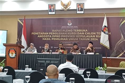 KPU Resmi Tetapkan 45 Anggota DPRD Kepri Terpilih ANTARA News