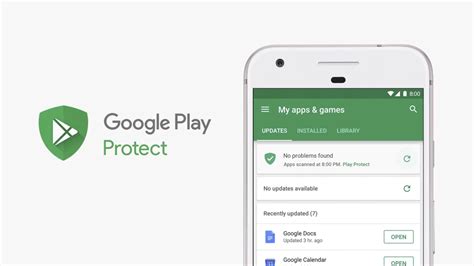 Google Play Protect en el último puesto de la lista de mejores