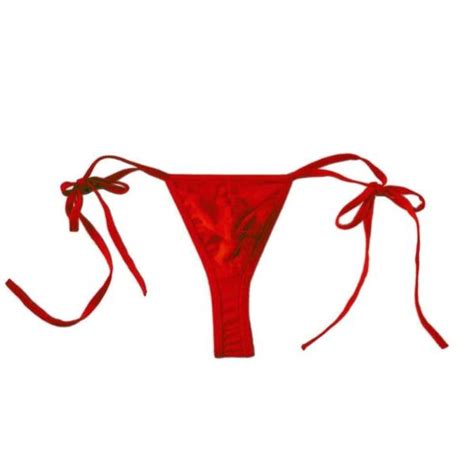 MERSODA Red Polyester And Spandex Bikini Underwear S JioMart