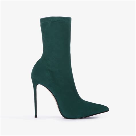 Balance Green Stretch Suede Ankle Boot Le Silla