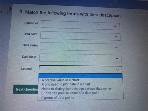 Solved 1 Match The Following Terms With Their Description Chegg