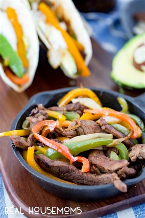 Beef Fajitas ⋆ Real Housemoms