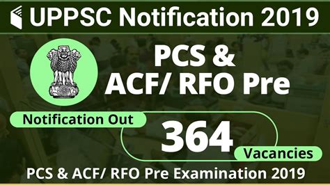 Uppsc Notification Out Vacancies Uppsc Pcs Acf Rfo Exam