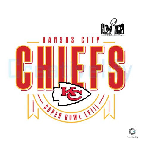 Kansas City Chiefs Team Svg Super Bowl Lviii Football File Creativelify