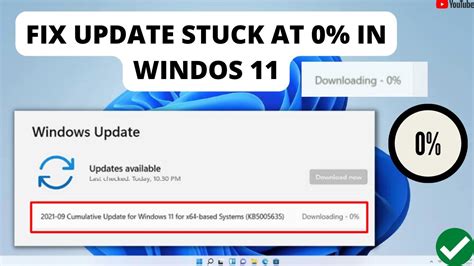 How To Fix Windows Update Stuck At 0 In Windows 11 Tutorial YouTube