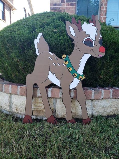 Christmas Reindeer/ Outdoor Yard Art/ Lawn Decor/ Christmas | Etsy