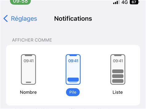 iOS 16 comment changer les notifications sur l écran de verrouillage