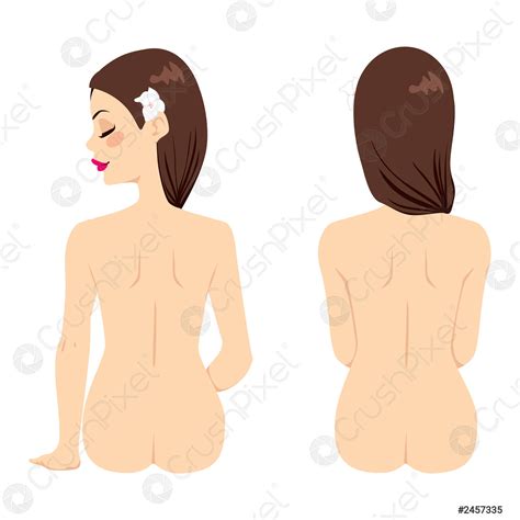 Mujer Desnuda De Vuelta Vector De Valores Crushpixel