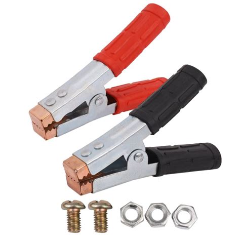 2x Crocodile Clips HEAVY DUTY Copper Battery Test Alligator Clamps Lazada