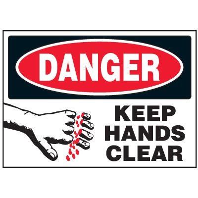 Danger Labels Keep Hands Clear Emedco