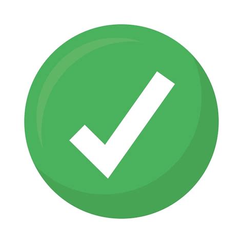 Icono De Signo De Verificación Vector Premium