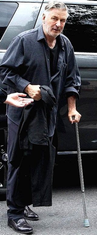 Alec Baldwin Steps Out With Cane After Hip Surgery