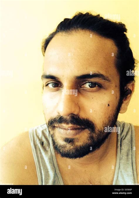 Indian Man Smiling Stock Photo Alamy