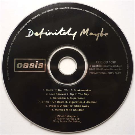 Oasis - Definitely Maybe (1994, CD) | Discogs