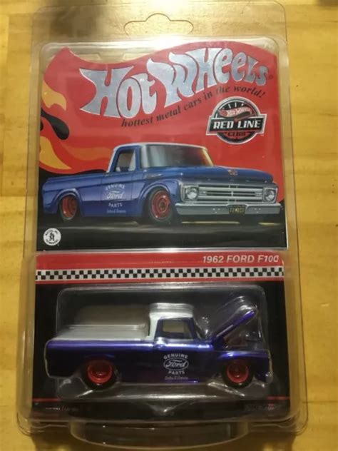 Hot Wheels Rlc 1962 Ford F100 Blue Redline Club Real Riders Eur 4840