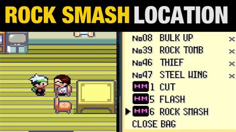 How To Unlock ROCK SMASH In Pokemon Ruby Sapphire Emerald YouTube