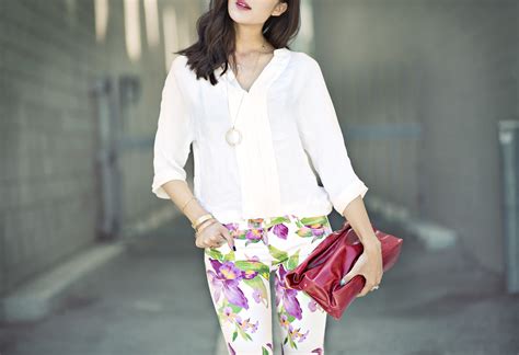 {flower Chid} Floral Print Jeans The Chriselle Factor