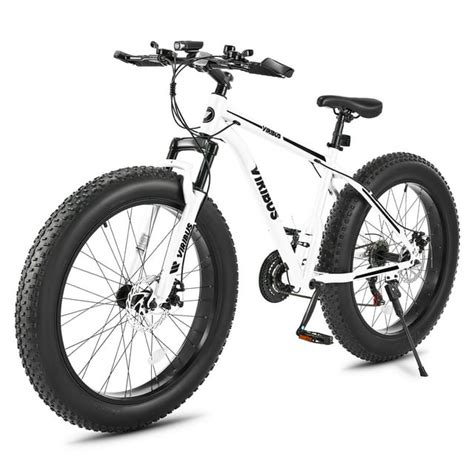 Viribus Adults 26 Fat Tire Mountain Bike Front Suspension 21