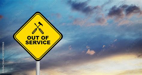 service sign  sky background stock photo adobe stock
