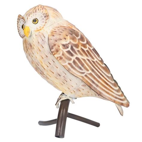 Ebtools Statue De Hibou Hibou Sculpture Fer R Aliste Bureau D Coratif