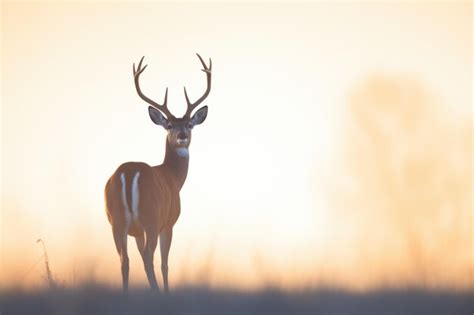 Premium AI Image | Silhouette of springbok against sunrise